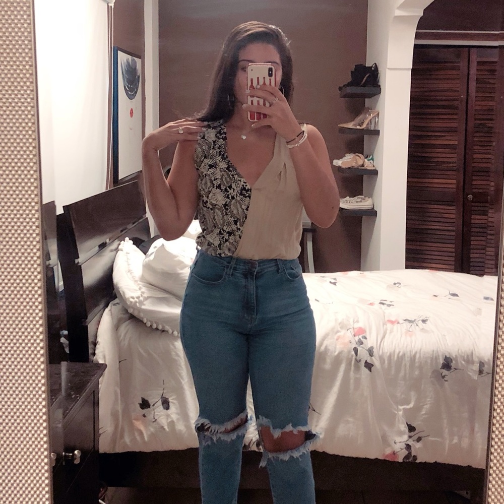 Snakeskin Top